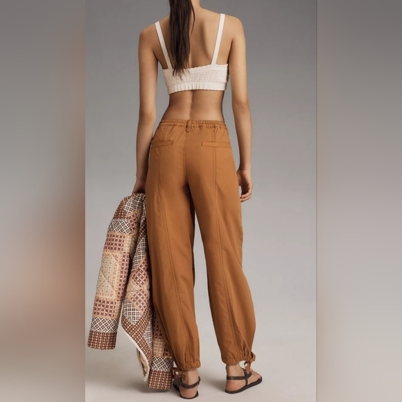 Pilcro Anthropologie Women's Tactical Utility Pants, Multiple Pockets, Brown - Picture 2 of 16